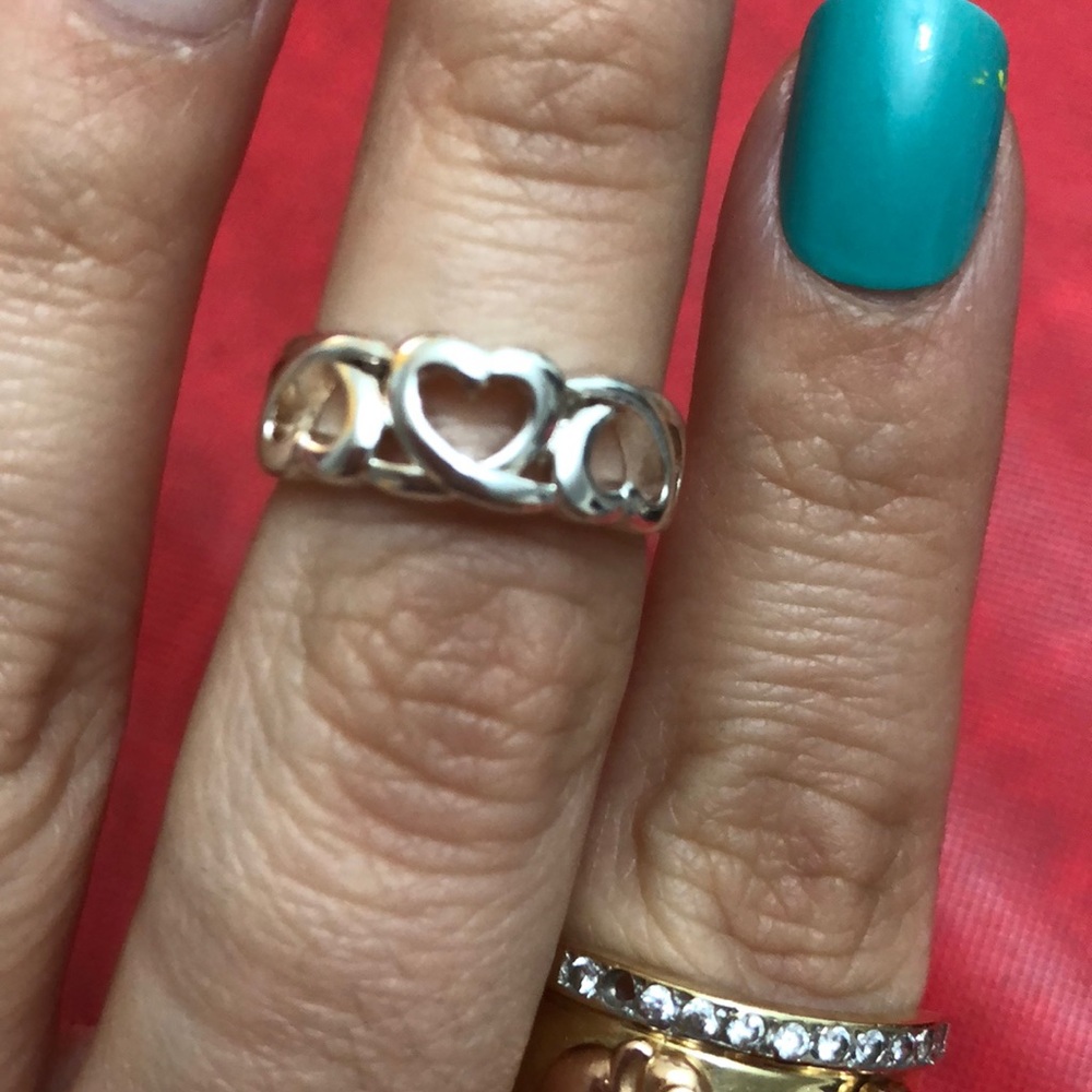 ❣️2/$12 925 Stamped Heart ring